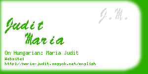 judit maria business card